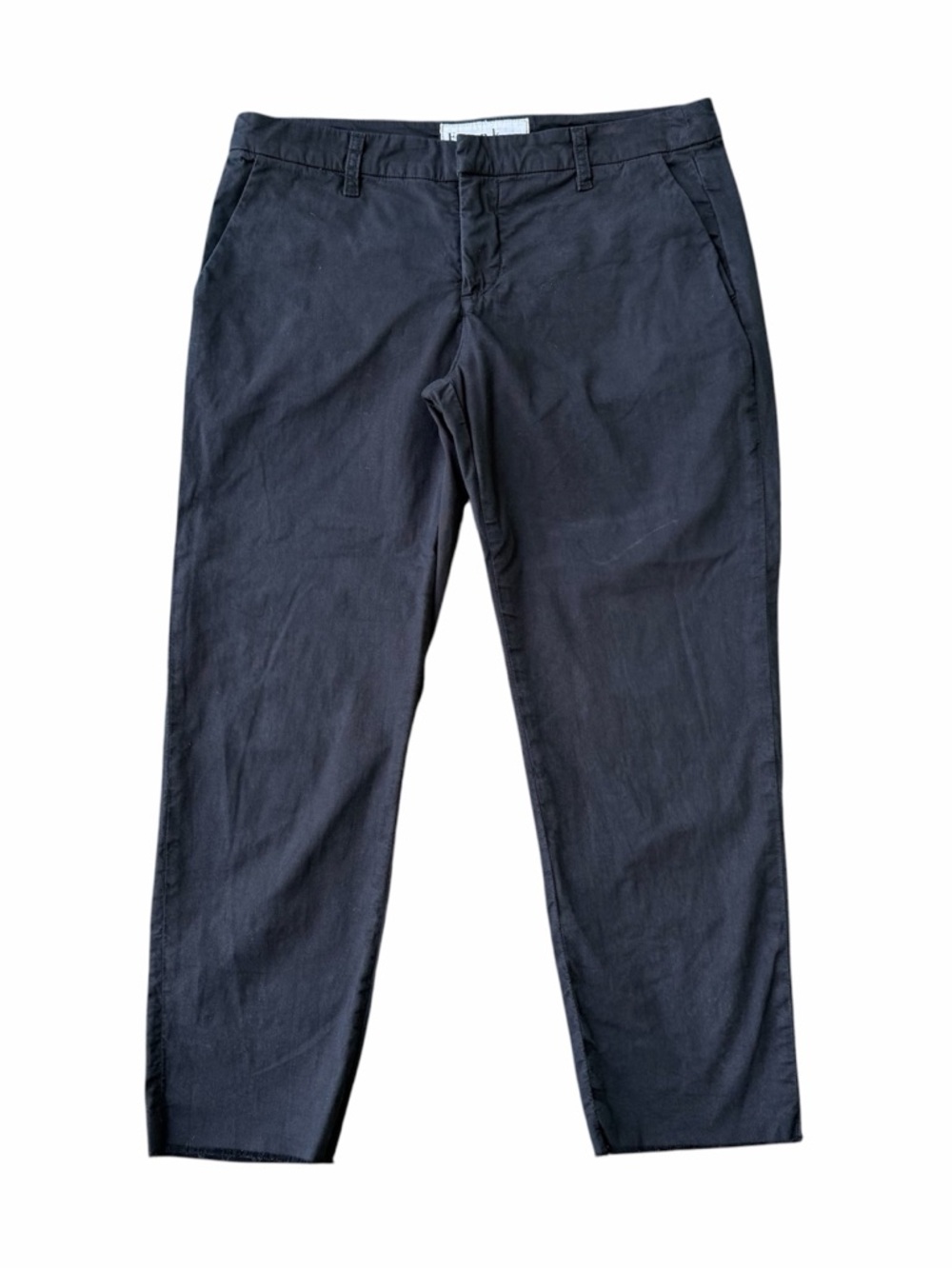 Frank & Eileen Wicklow The Italian Chino Pants Size 8 Cropped Distressed Raw Hem